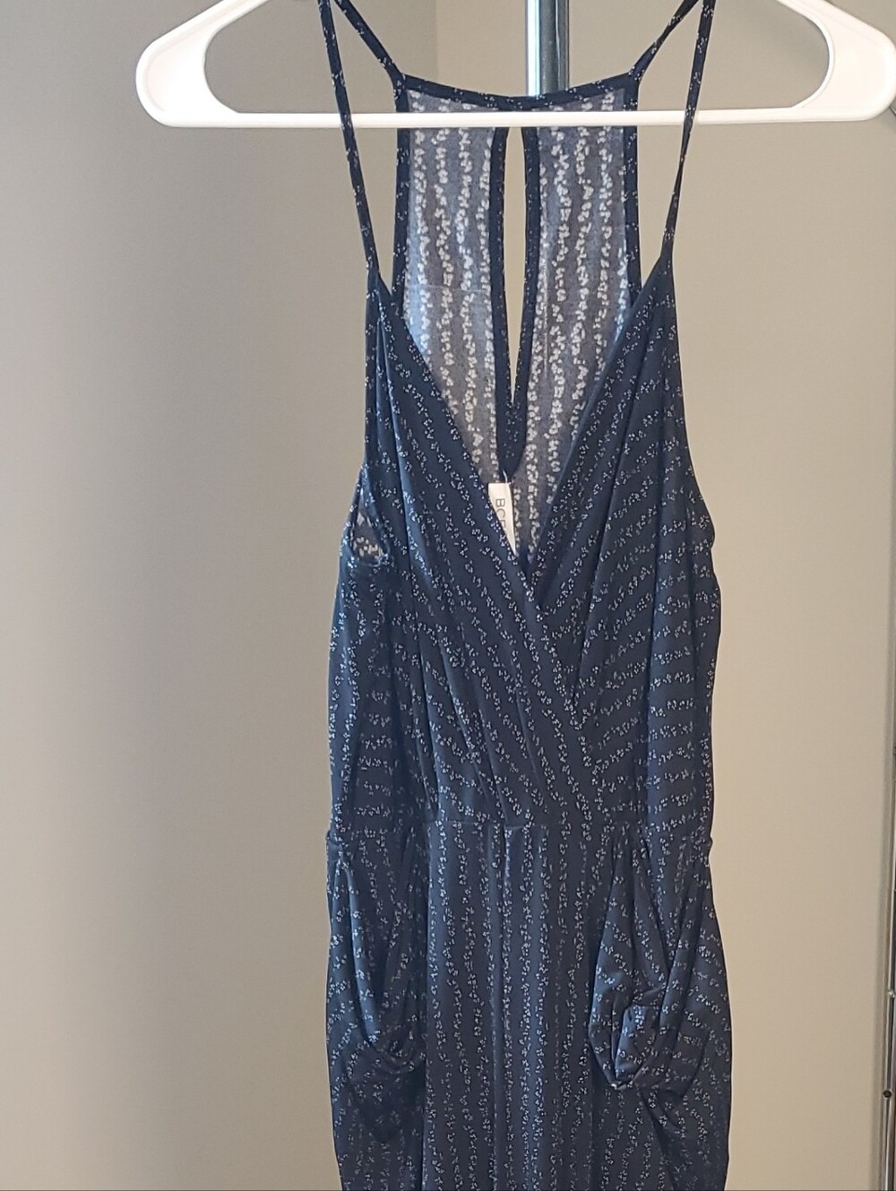 BCBGeneration Black Printed Jumpsuit